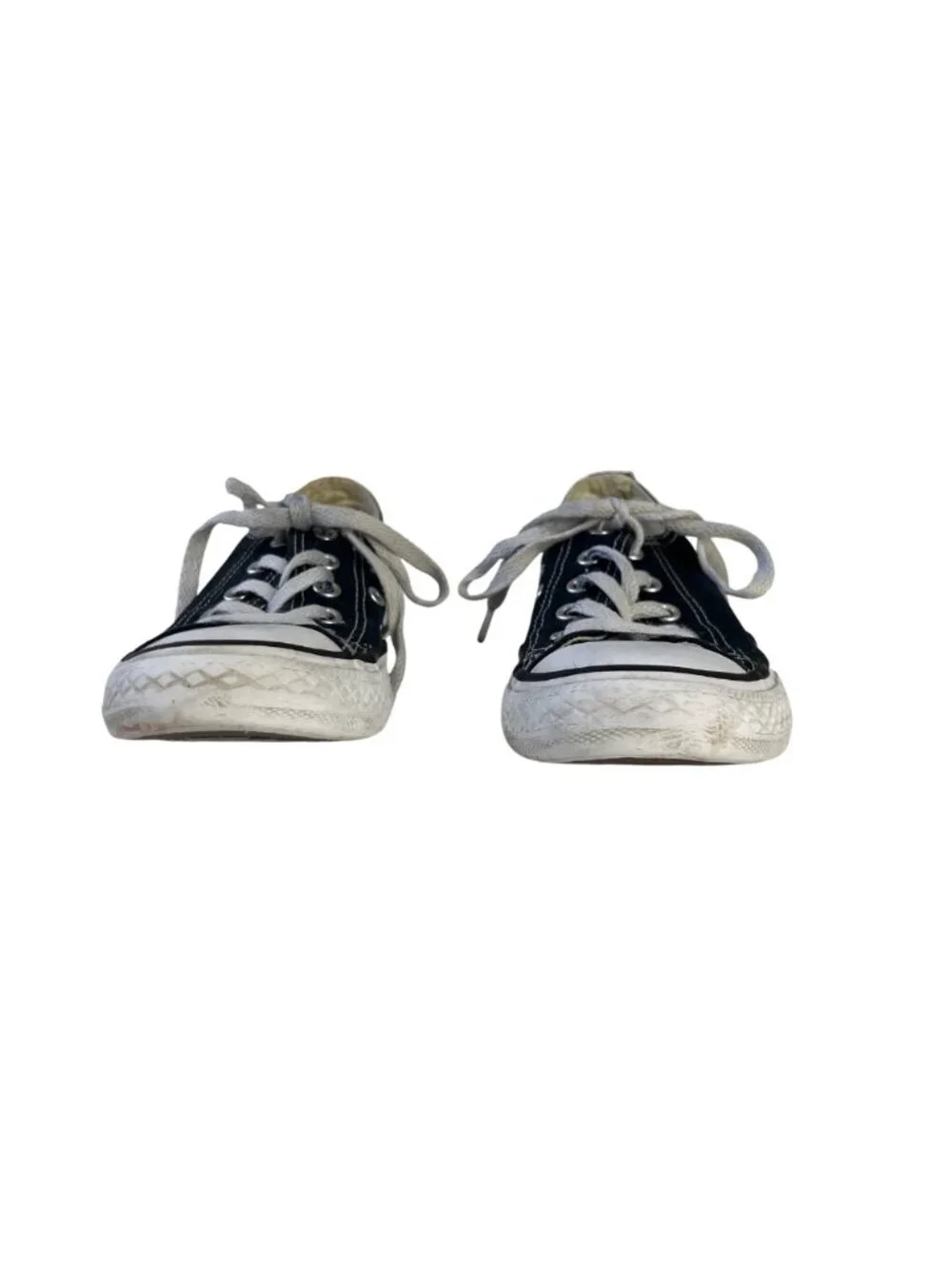 Converse All‎ Star Low Top Sneakers Shoes Kids Size 1 Blue Canvas Lace-Up